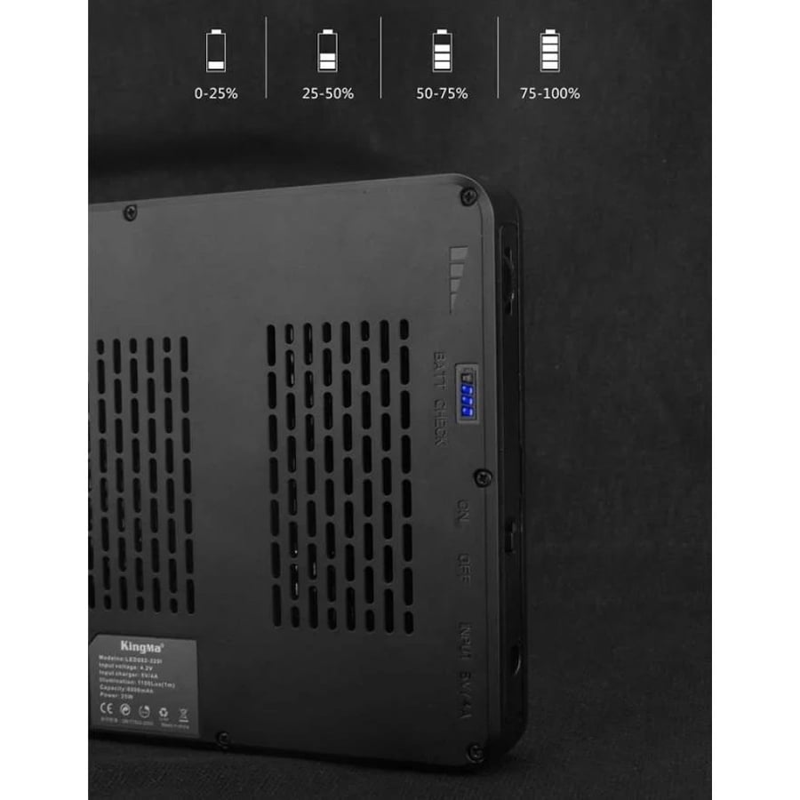 KingMa LED-320I video light built-in 8000mAh battery