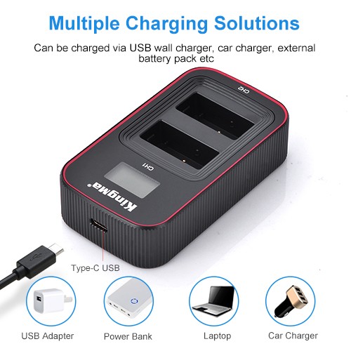 KingMa LP-E17 LCD Dual Charger