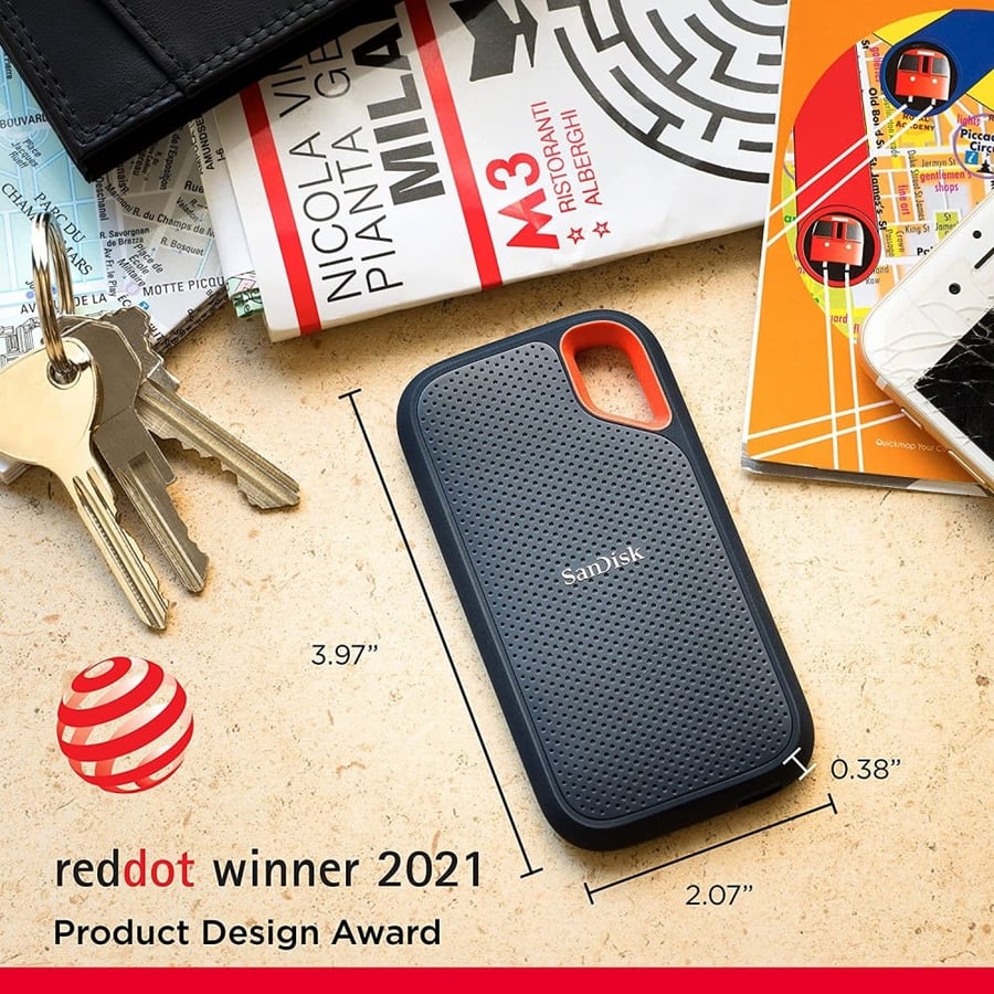 SanDisk 1TB Extreme Portable SSD - Up to 1050MB/s