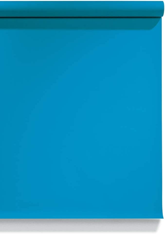 Superior Seamless Photography Background Paper, #61 Blue Lake (1.35m x 11m)