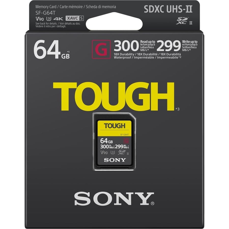 Sony 64GB SF-G TOUGH Series UHS-II SDXC Memory Card