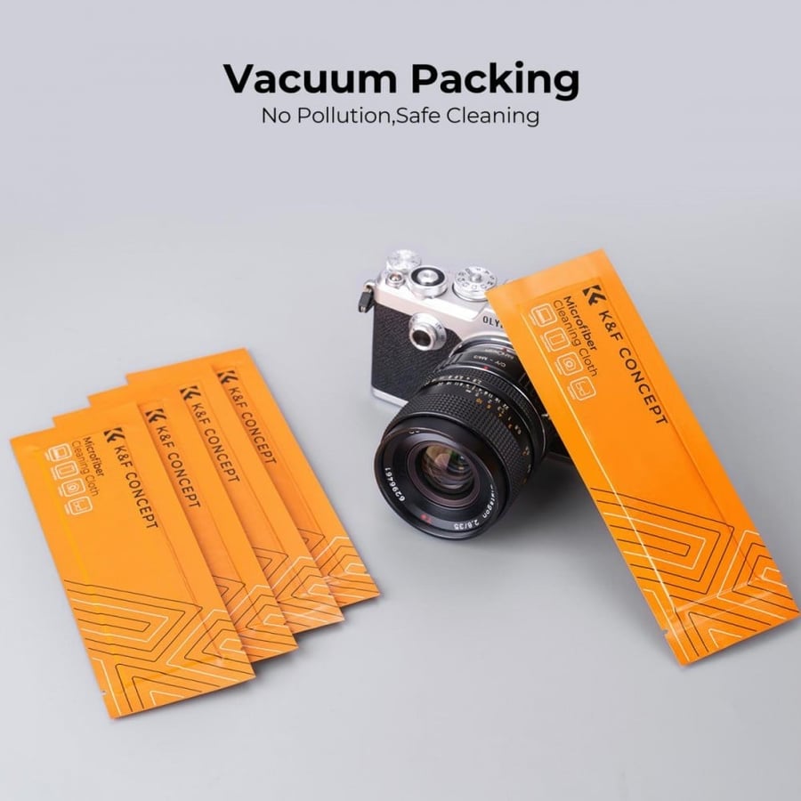 K&F Concept Cleaning Cloth Set Needle-free Cleaning Cloth Dry Cloth 15*15cm Color Box 20PCS
