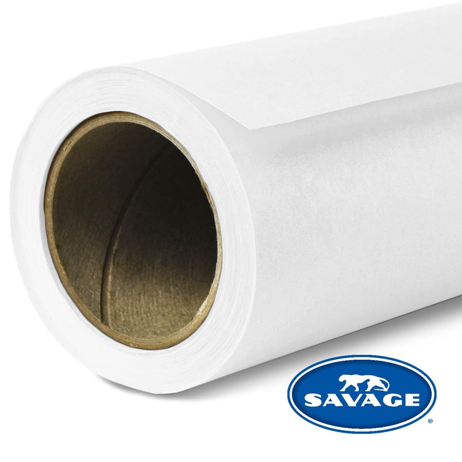 Savage #01 Seamless Background Paper (Super White, 2.72 x 11m)