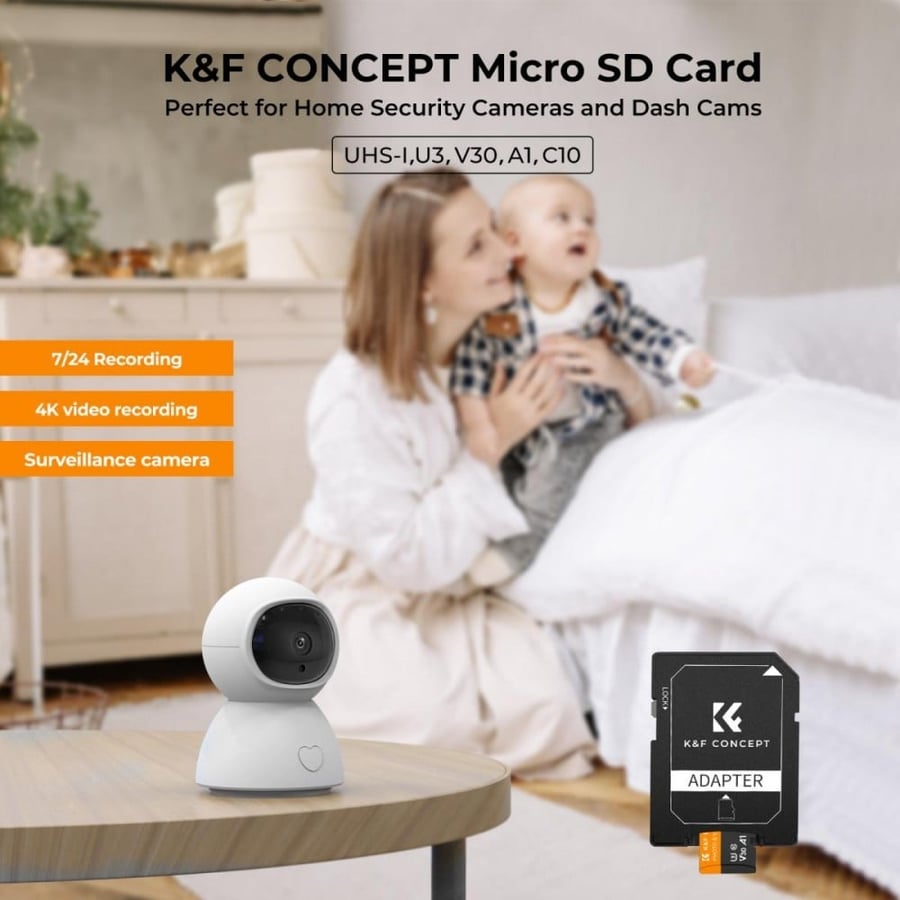 K&F Concept 64G micro SD card U3/V30/A1 with adapter memory card
