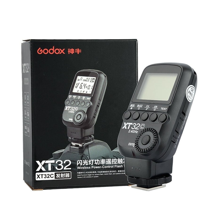 Godox XT32C 1/8000 Build-in 2.4G Wireless Flash Trigger Remote Control for Canon