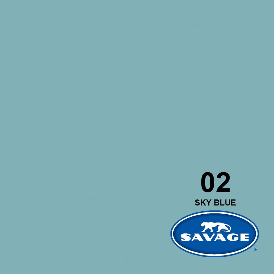 Savage #02 Seamless Background Paper (Sky Blue, 1.35 x 11m)
