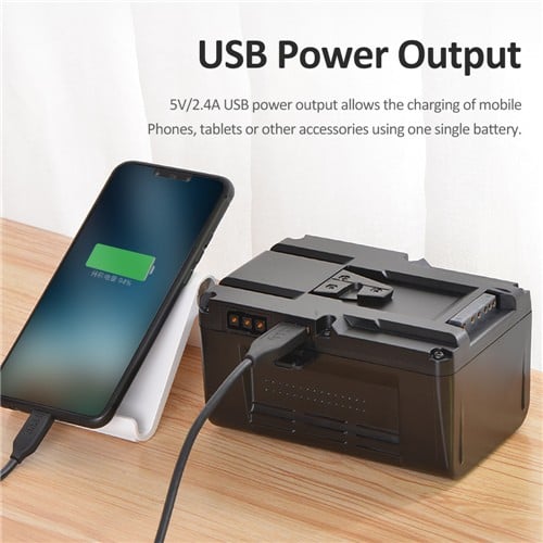 KingMa 20100mAh High Capacity V Mount Battery for Broadcast Video Camcorders and LED Lights