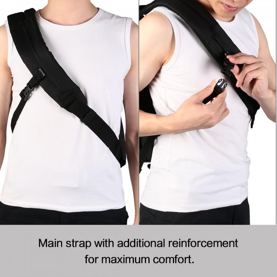 K&F Concept Camera Bag Water Repellent Shockproof Sling Backpack with Adjustable Crossbody Strap and Removable Modular Inserts for All Cameras