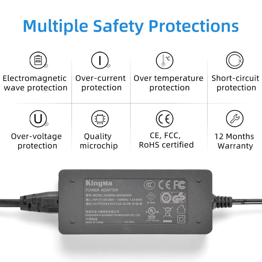 KingMa LP-E6 Dummy Battery kit Fast charger With AC Power Supply Adapter For Canon camera