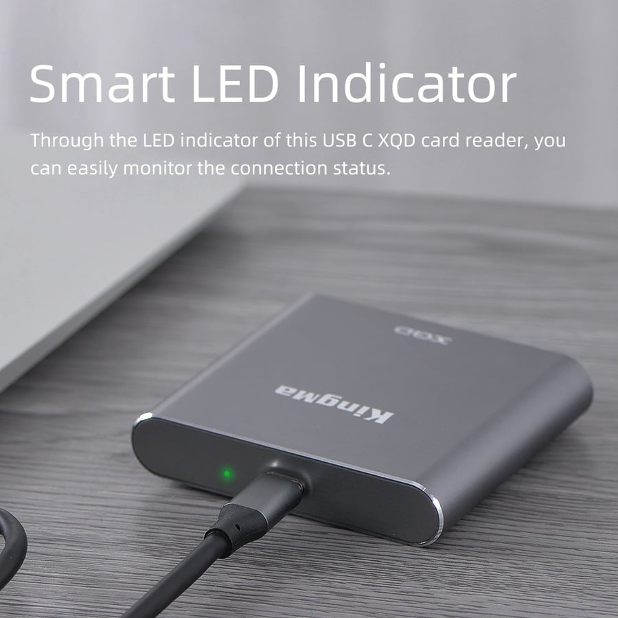 KingMa USB3.0 XQD Card Reader for Sony G/M Series, Lexar 2933x/1400x XQD Card