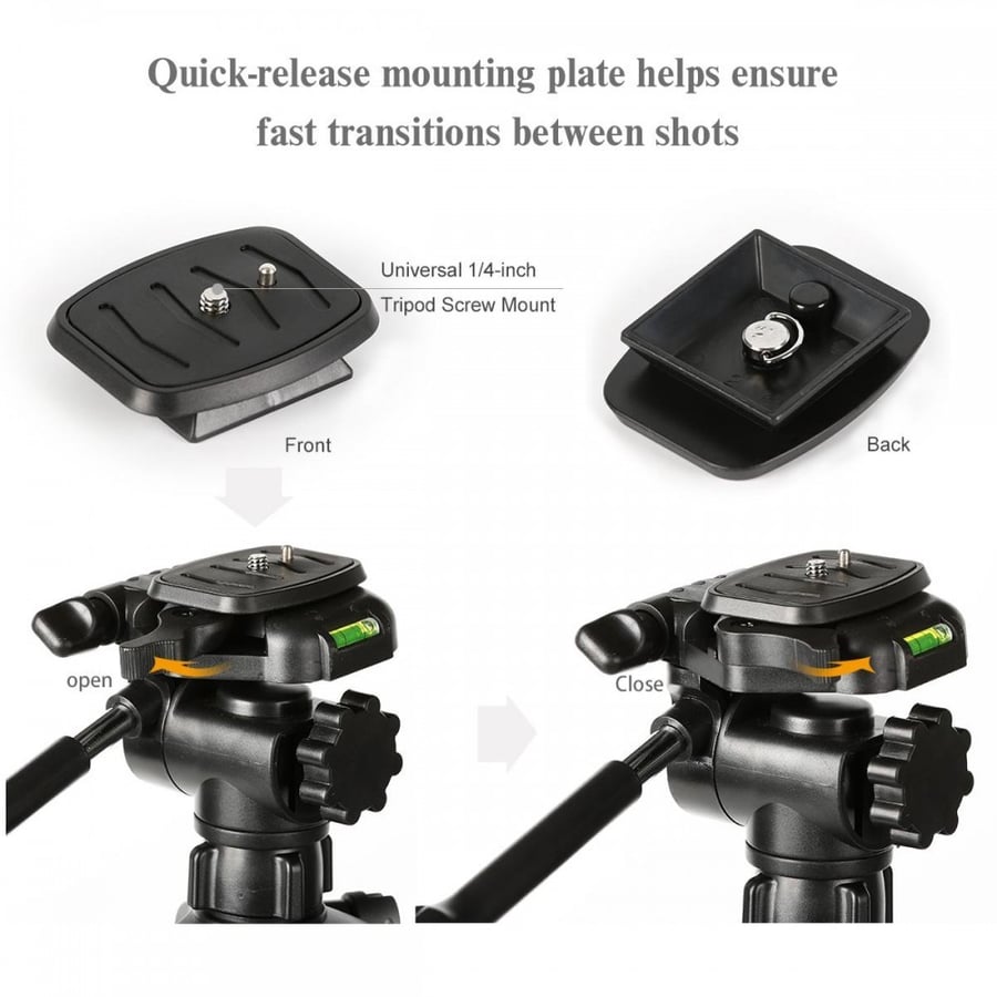 K&F Concept TL2023 Lightweight DSLR Camera Aluminum Tripod