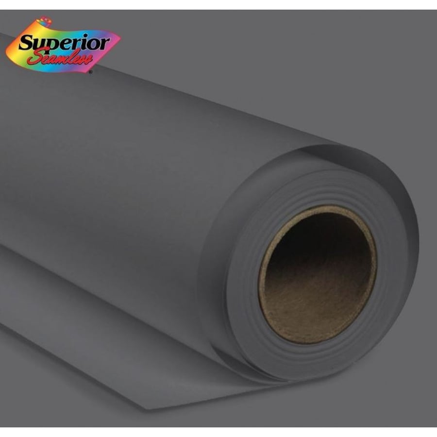 Superior Seamless Photography Background Paper, #4 Neutral Gray (1.35m x 11m)