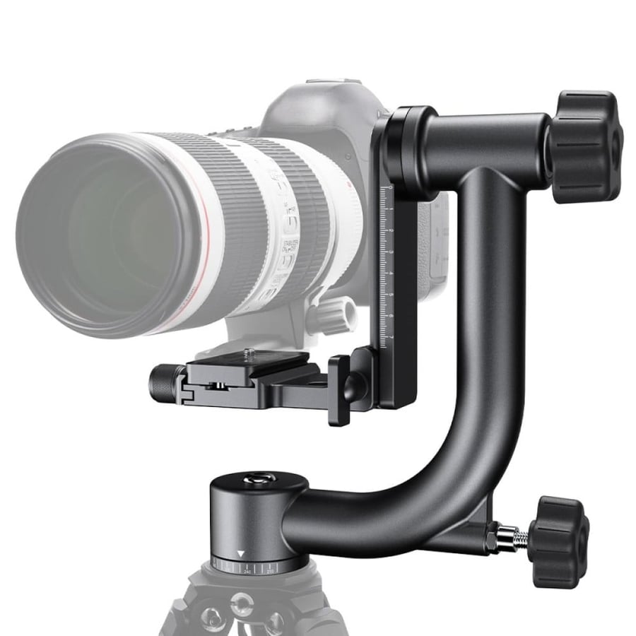K&F CONCEPT BIRD-SHOOTING & SPORT WATCHING TRIPOD GIMBAL HEAD (MAX LOAD 20KG)