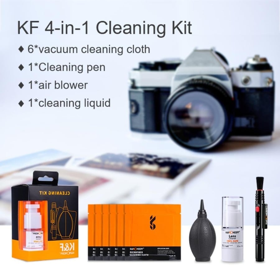 K&F Concept 4-In-1 Camera Lens Cleaning Pen Camera Lens Cleaning Kit for DSLR Camera