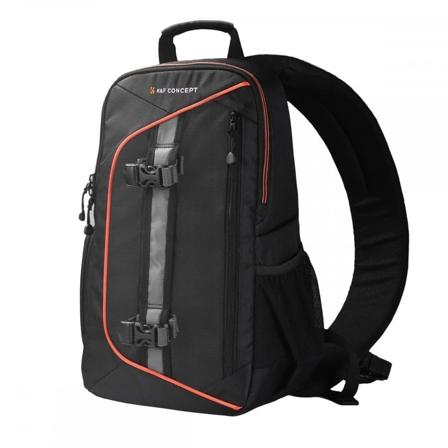K&F Concept Camera Bag Water Repellent Shockproof Sling Backpack with Adjustable Crossbody Strap and Removable Modular Inserts for All Cameras