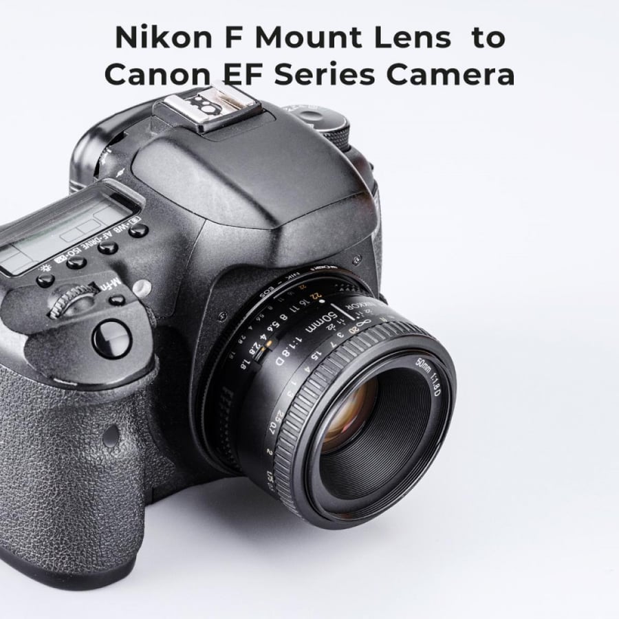 K&F Concept Nikon F/AF AI AI-S Lens to Canon EOS EF EF-S Mount Cameras K&F Concept Lens Mount Adapter