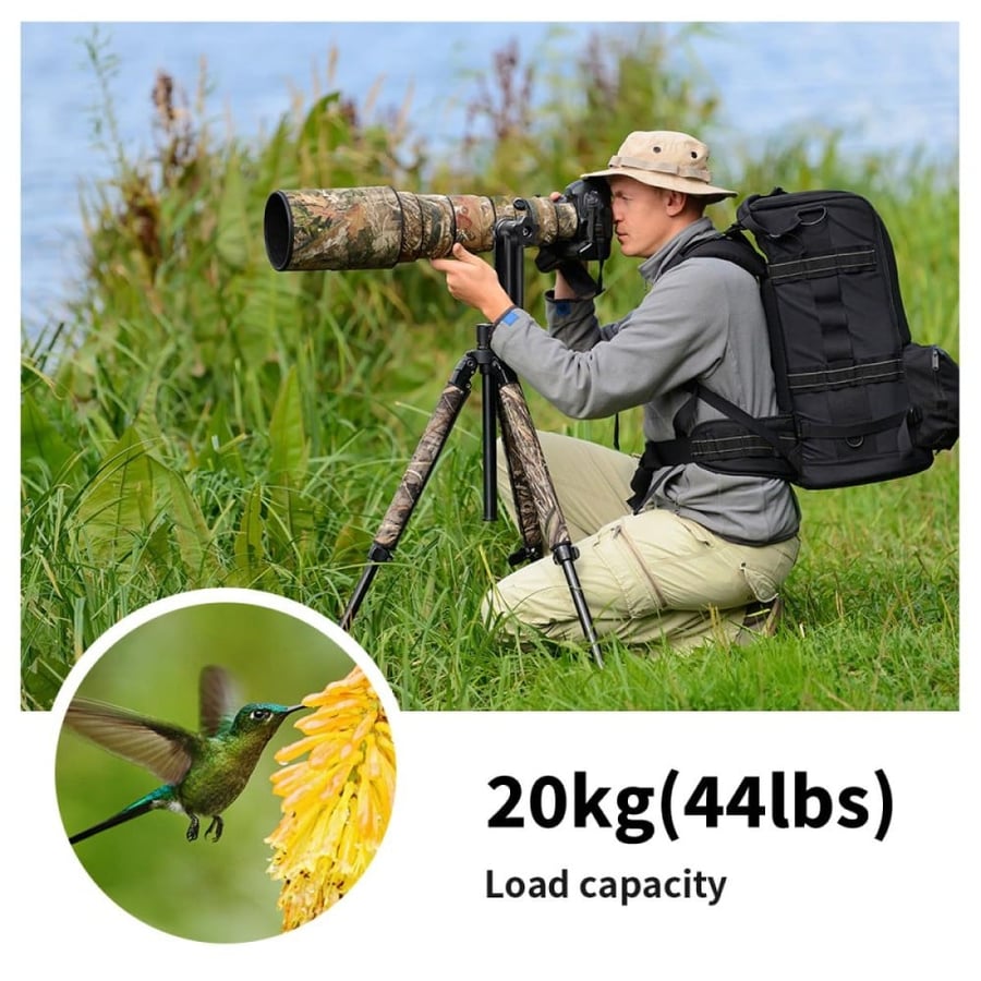 K&F CONCEPT BIRD-SHOOTING & SPORT WATCHING TRIPOD GIMBAL HEAD (MAX LOAD 20KG)