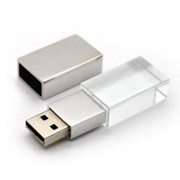 Silver Crystal Flash Drive, USB 8GB