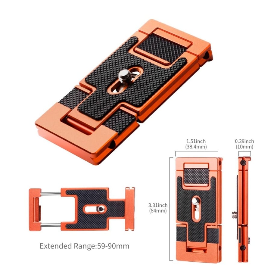 K&F Concept Arca Swiss Quick Release Plate Camera and Smartphone Mount CA02