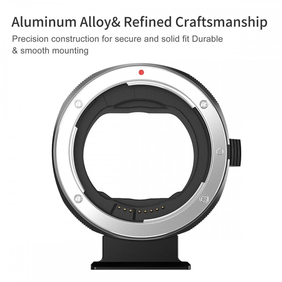 K&F Concept Canon EF/EF-S to EOS R Mount, Metal Autofocus Adapter