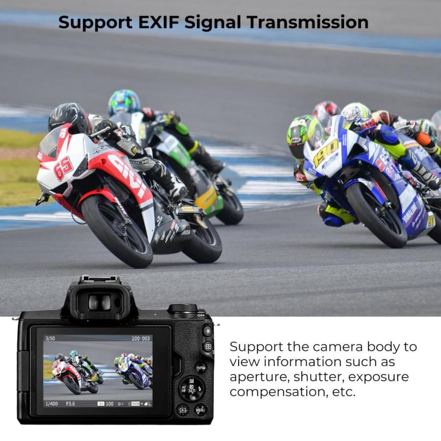 K&F Concept EF to EOS R Adapter, Auto Focus Lens Mount Adapter for Canon EF EF-S Lens and Canon EOS R/RF Mount Cameras - KF06.520