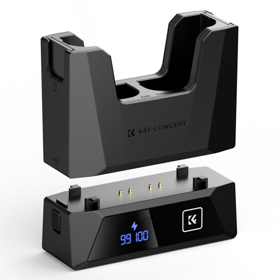 K&F Concept LP-E6NH Charger 18W Fast Dual Portable Battery Charger for Canon