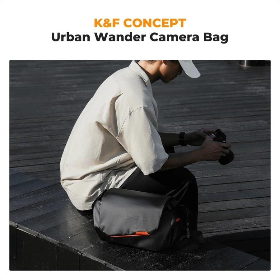 K&F Concept Urban Wander 14 Sling Bag (Black, 10L)