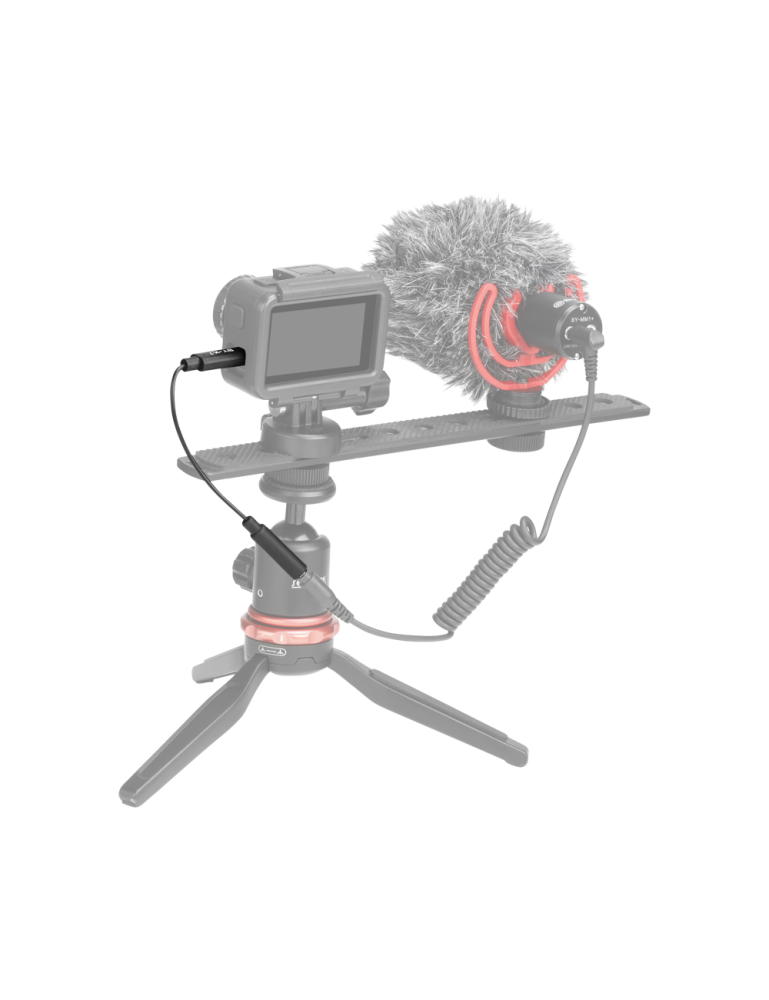 Boya BY-K7 Mini Cable Adaptador Para DJI OSMO Action 3.5mm TRS Hembra a USB-C Macho