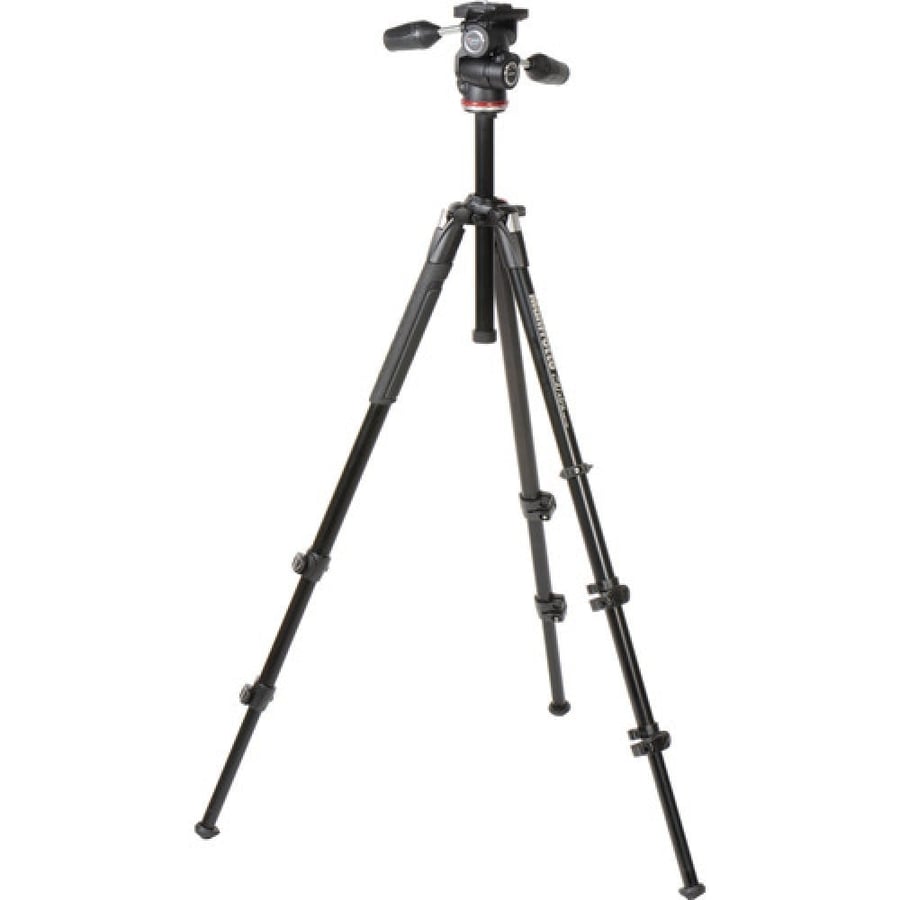 Manfrotto 290 Xtra Aluminum Tripod with 804 3-Way Head (MK290XTA3-3W)