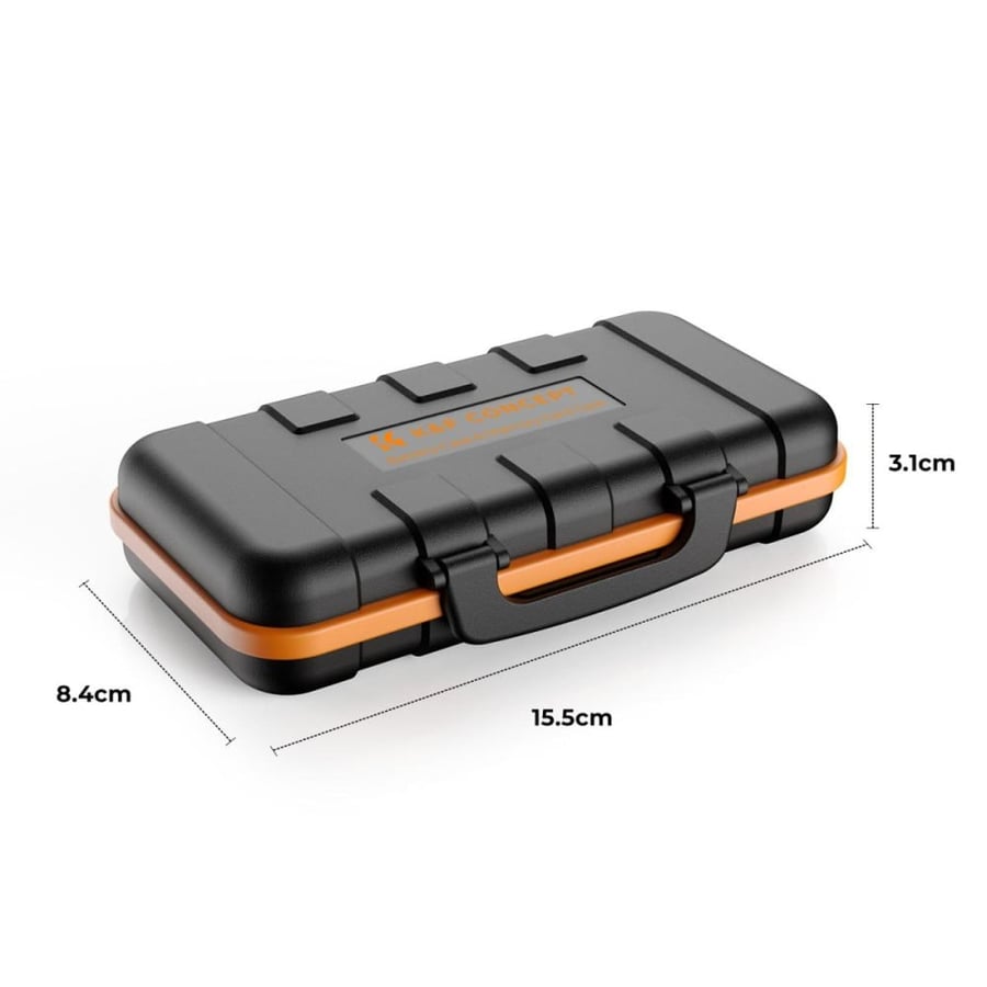 K&F Camera Battery Memory Card Case, professional waterproof and shockproof