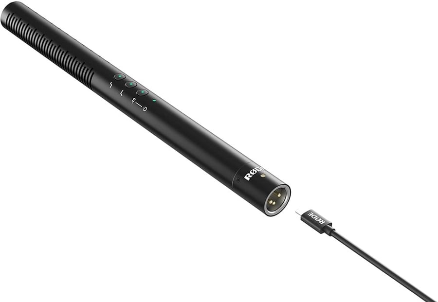 Rode NTG4+ Shotgun Microphone with Digital Switch and Built-In Rechargeable Battery