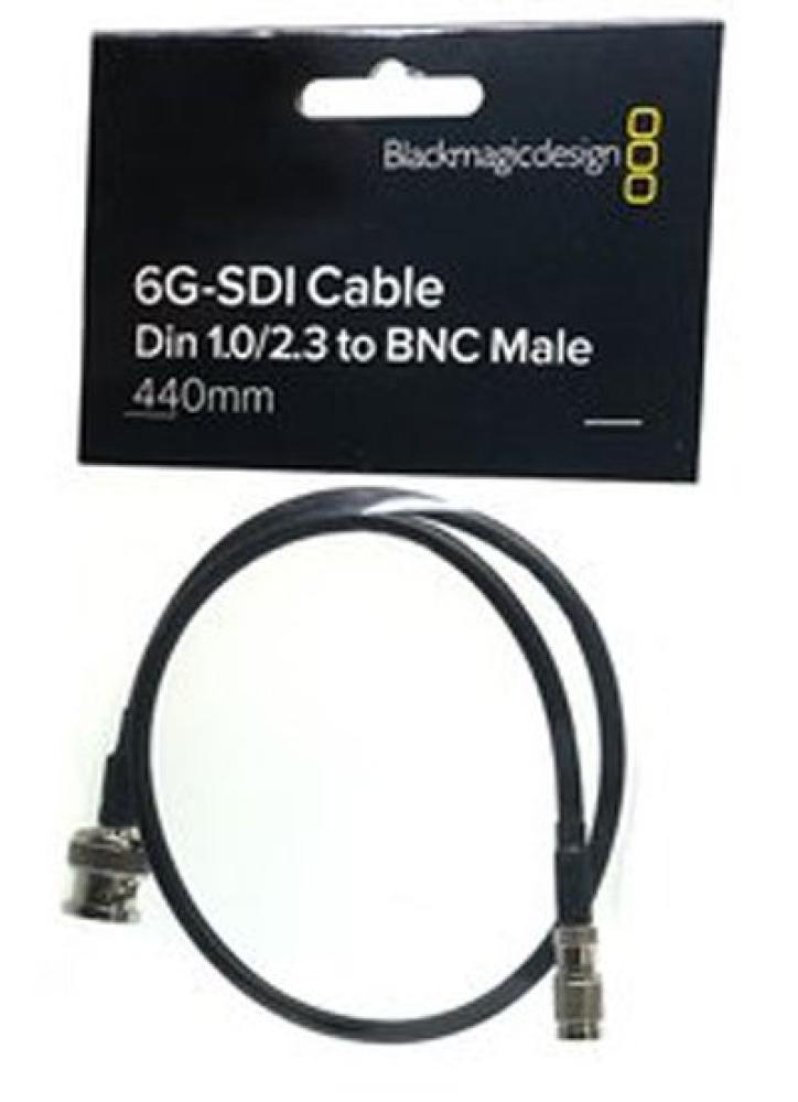 Blackmagic Design DIN 1.0/2.3 to BNC Male Adapter Cable (17.3")