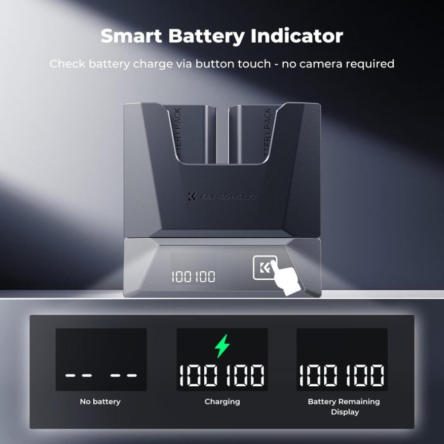 Sony NP-FZ100 18W Modular Fast Charger and Battery Kit, 2600mAh Large Capacity Battery for Sony