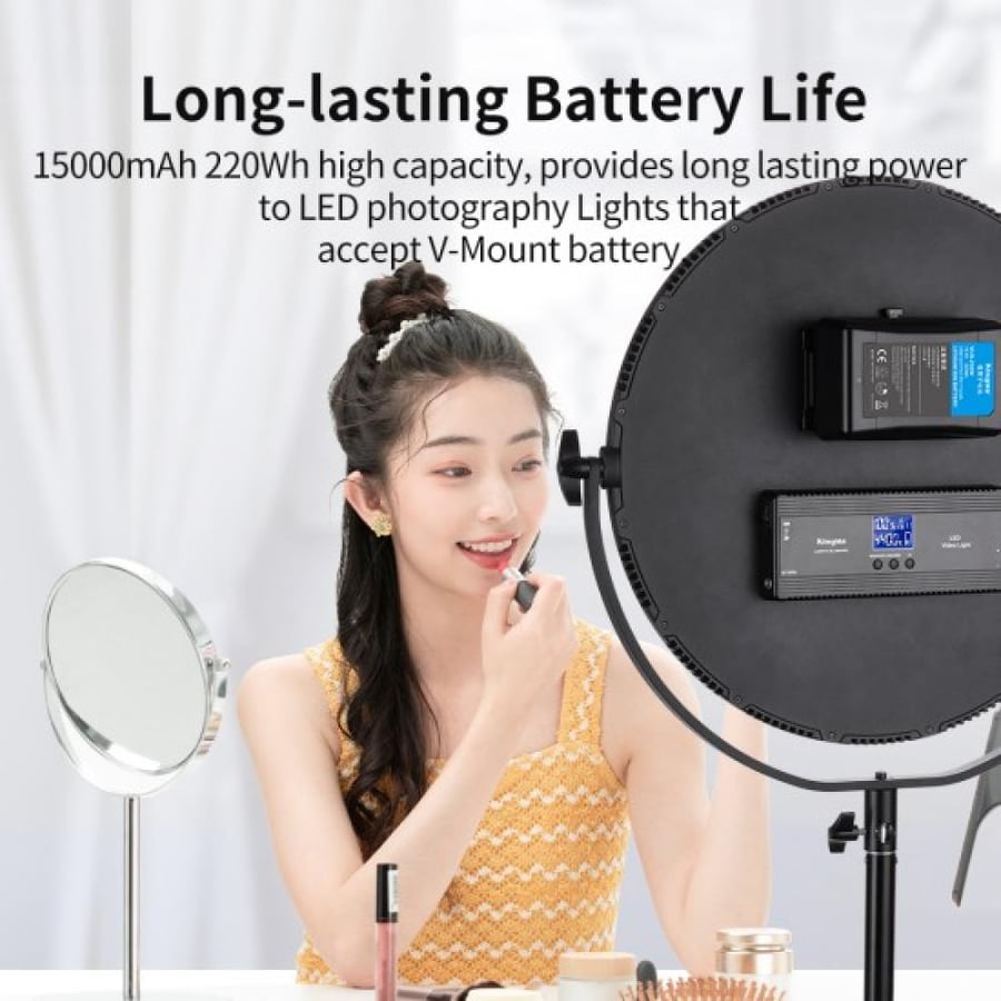 Kingma VLB-220W 216WH 15000mAh Rechargeable V-Mount V-Lock V Mount Battery VLB 220W