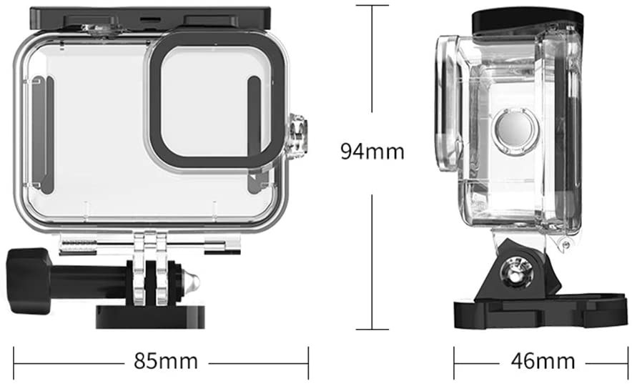 TELESIN Camera Protective Waterproof Case, Camera Cover Underwater 45m/148ft Diving Housing Underwater Accessories Replacement for GoPro Hero 9/10