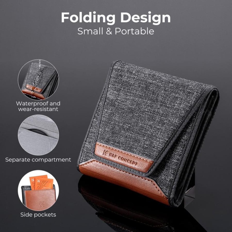 K&F Concept 82mm MCUV+CPL+ND4 Lens Filter Kit with Lens Cleaning Cloth and Filter Bag