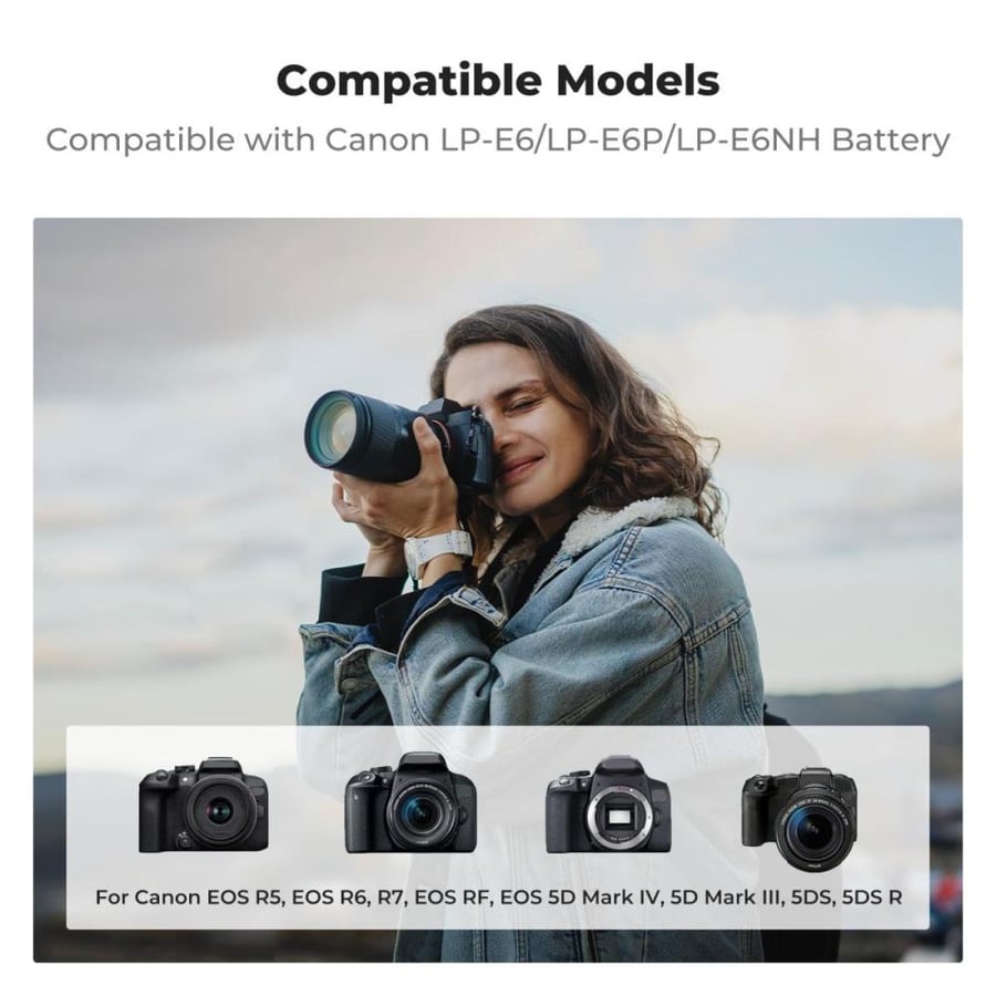 K&F Concept LP-E6NH Charger 18W Fast Dual Portable Battery Charger for Canon