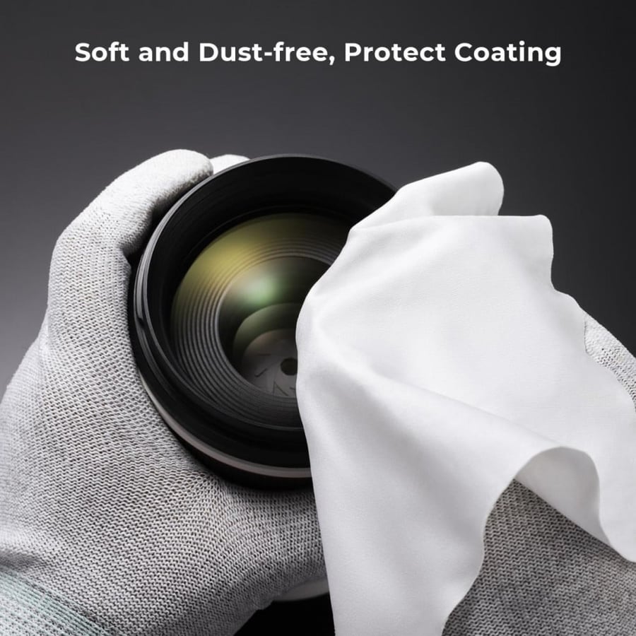 K&F Concept 46mm Lens Cap + 2pcs Vacuum Cleaning Cloth + Digital Camera Anti-lost String (4 in 1 Set)