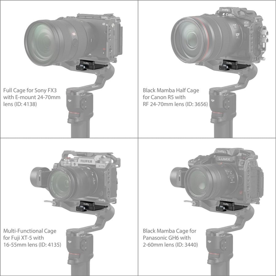 SmallRig Arca-Swiss Mounting Baseplate for DJI RS 3 Mini