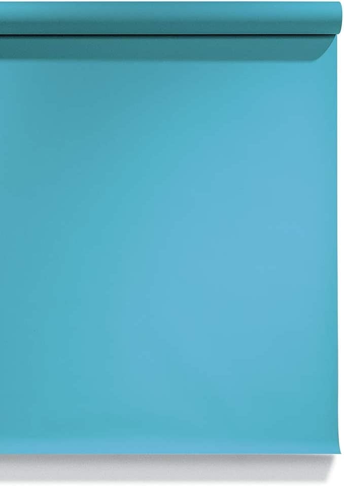 Superior Seamless Photography Background Paper, #2 Sky Blue (1.35m x 11m)