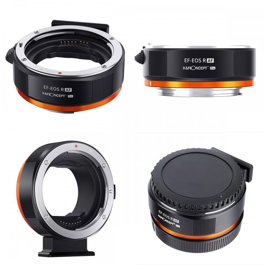 K&F Concept Canon EF/EF-S to EOS R Mount, Metal Autofocus Adapter