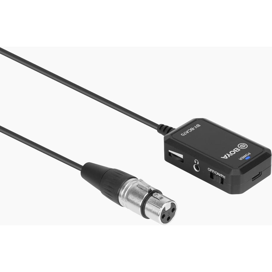 BOYA BY-BCA70 Audio Adapter for XLR Microphones to Mobile Devices (Computers, Smartphone)