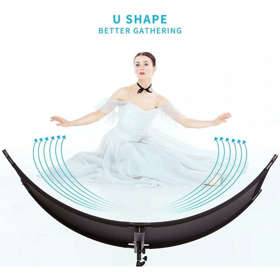 Selens 4 in 1 U-Shape Curved Light Reflector Kit 60 x 180 cm (without Light Stand)