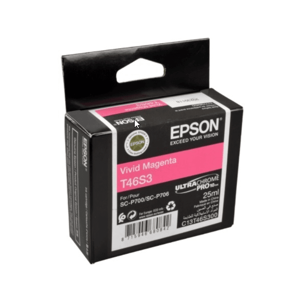 Epson T46S3 Vivid Magenta Ink Cartridge for P700 Printer