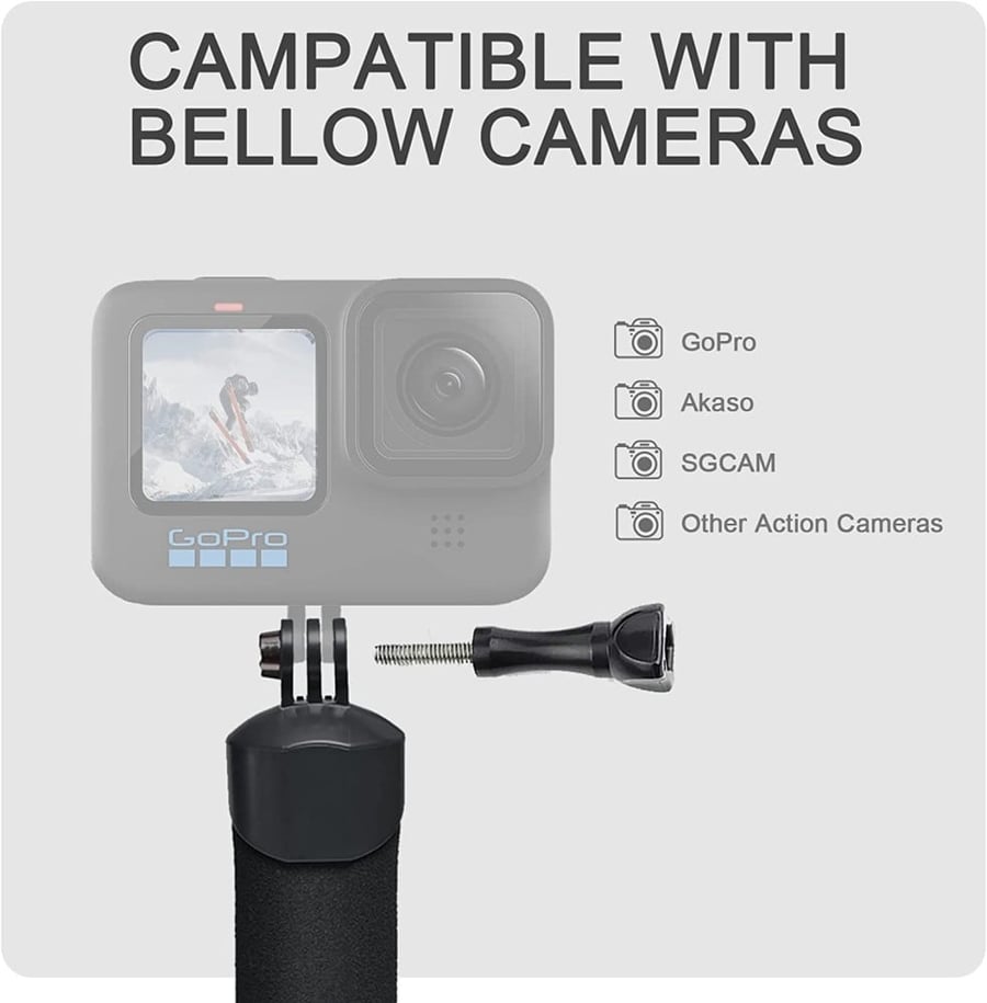 FitStill Waterproof Monopod Floating Hand Grip for Action Cameras. Snorkeling Underwater Diving Selfie Stick Pole