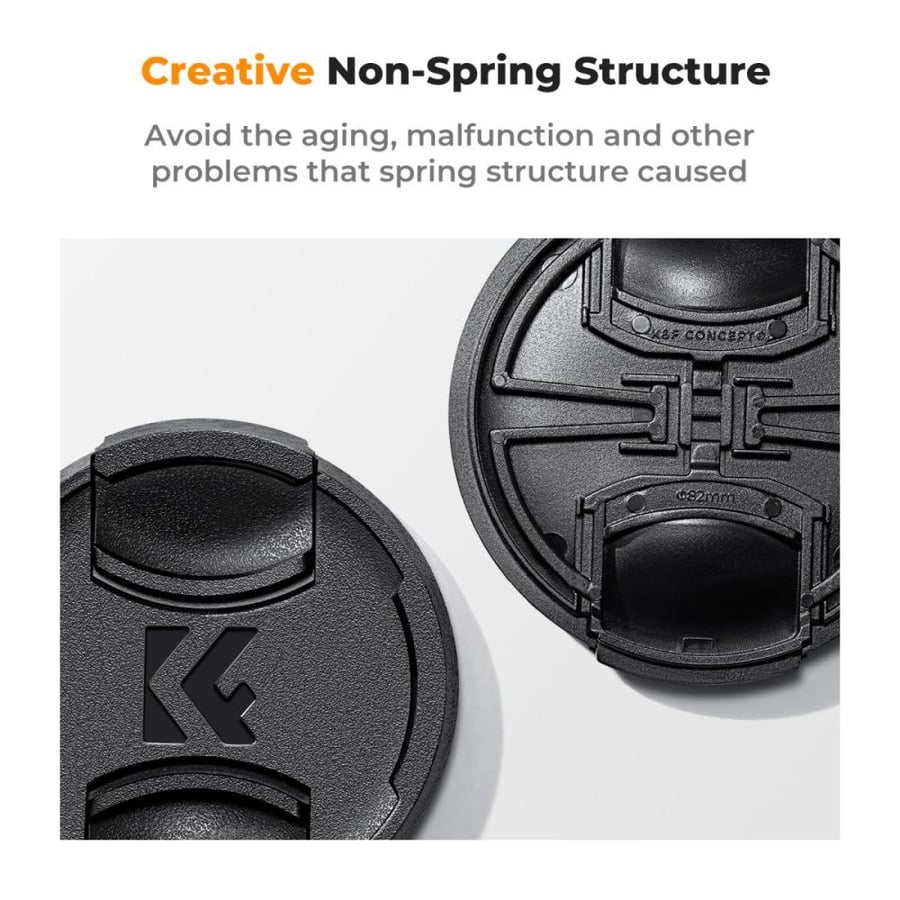K&F Concept 67mm Snap-On Center Pinch Lens Cap 4 in