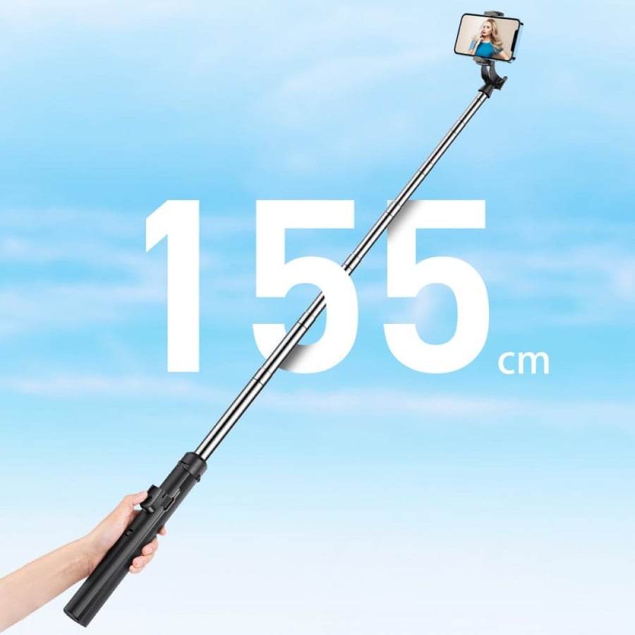 K&F Concept A31 1.55M Floor-standing Mobile Phone Holder with Bluetooth Remote Control