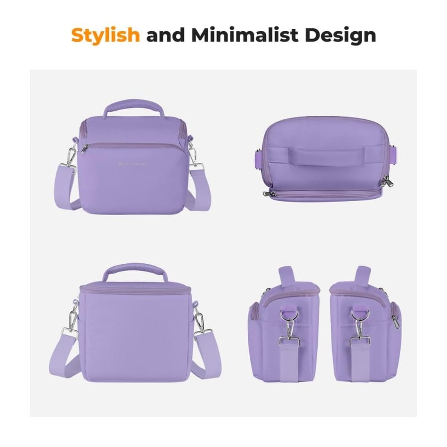 K&F Concept Camera Sling Bag Small Shoulder Photography Bag for Photographers - 5L Urban Wander 05 (Purple)