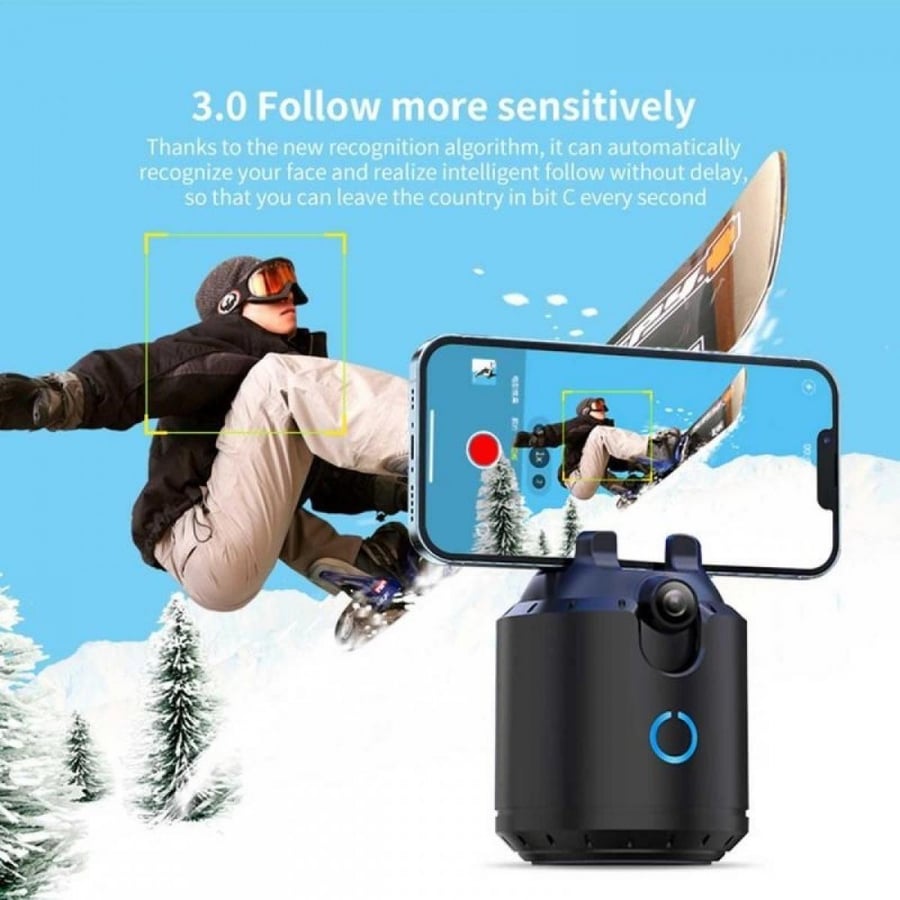 K&F Concept P7 automatic face tracking, cell phone stabilizer, no application cell phone stand, intelligent follow-up gimbal, suitable for real-time streaming