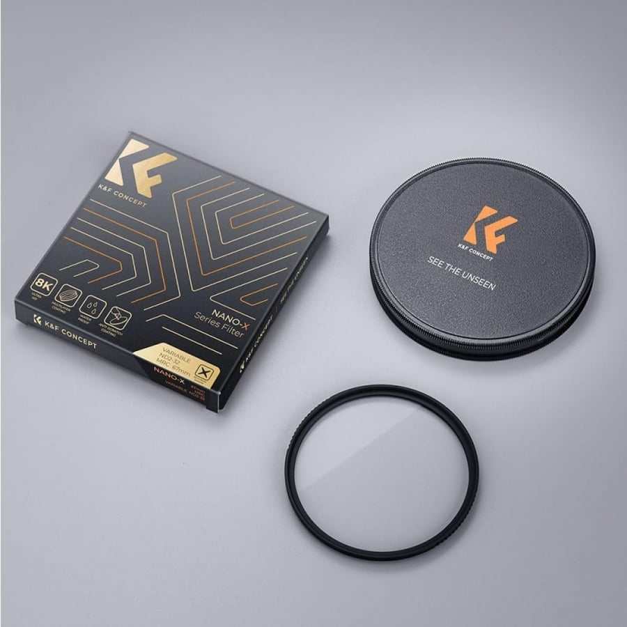K&F Concept 55mm UV Lens Filter HD MCUV Ultraviolet 28 Multi-Coated Filters (Nano-x series Toughened Glass)